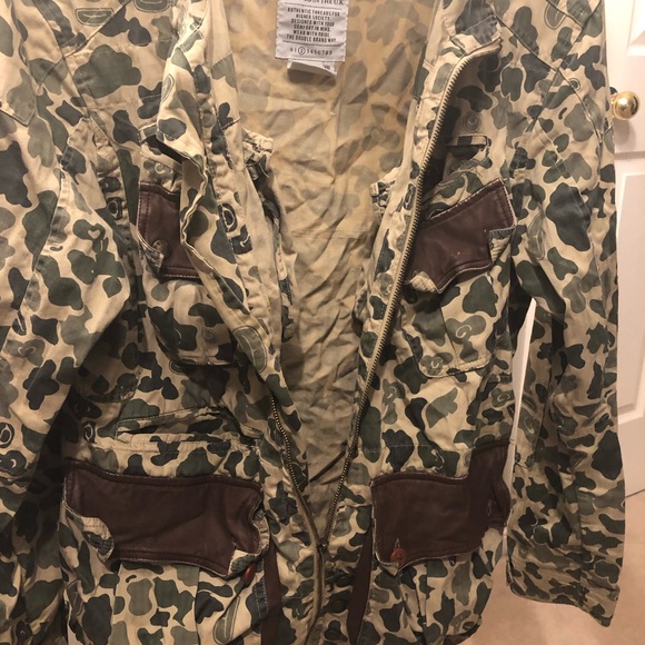 Rare Vintage Under Two Flags Camo/Army style men’s field jacket in size medium!! - Picture 3 of 12